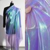 Glitter Iridescent Organza Fabric Creative DIY Designer Fabric for Wedding Evening Dress Tablecloth Decorative Backdrop Cloth