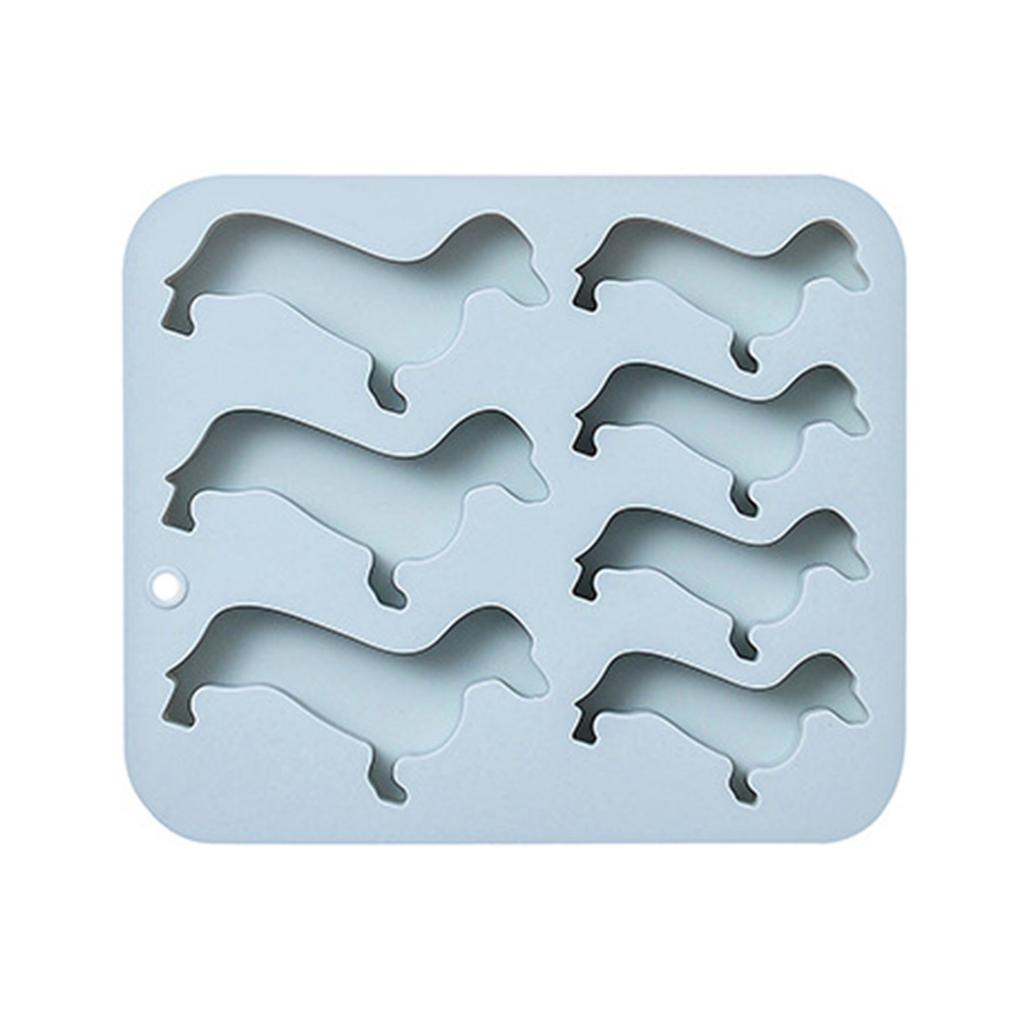 7 Cavity Sausage Dogs Silicone Mold 3D Fondant Chocolate Mould DIY Cake Dessert Mould Home Kitchen Baking DIY Supplies