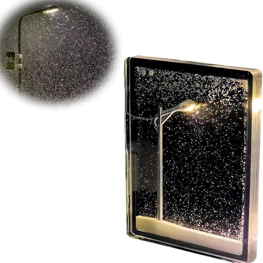 DIY Materialien Schneeszene Nachtlicht Weihnachtsdeko Schneelandschaft Nachtlicht