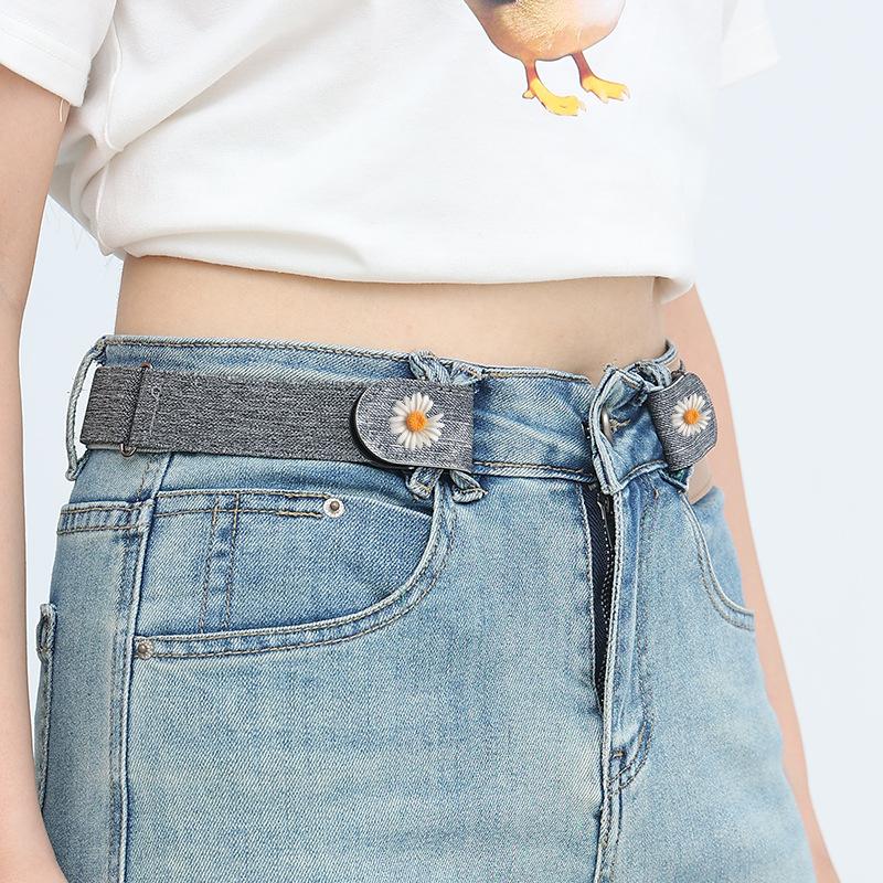 Lazy Belt Invisible and Traceless Belt for Men and Women Elastic Elastic Students Military Training Jeans Belt Waistband Closure Tool