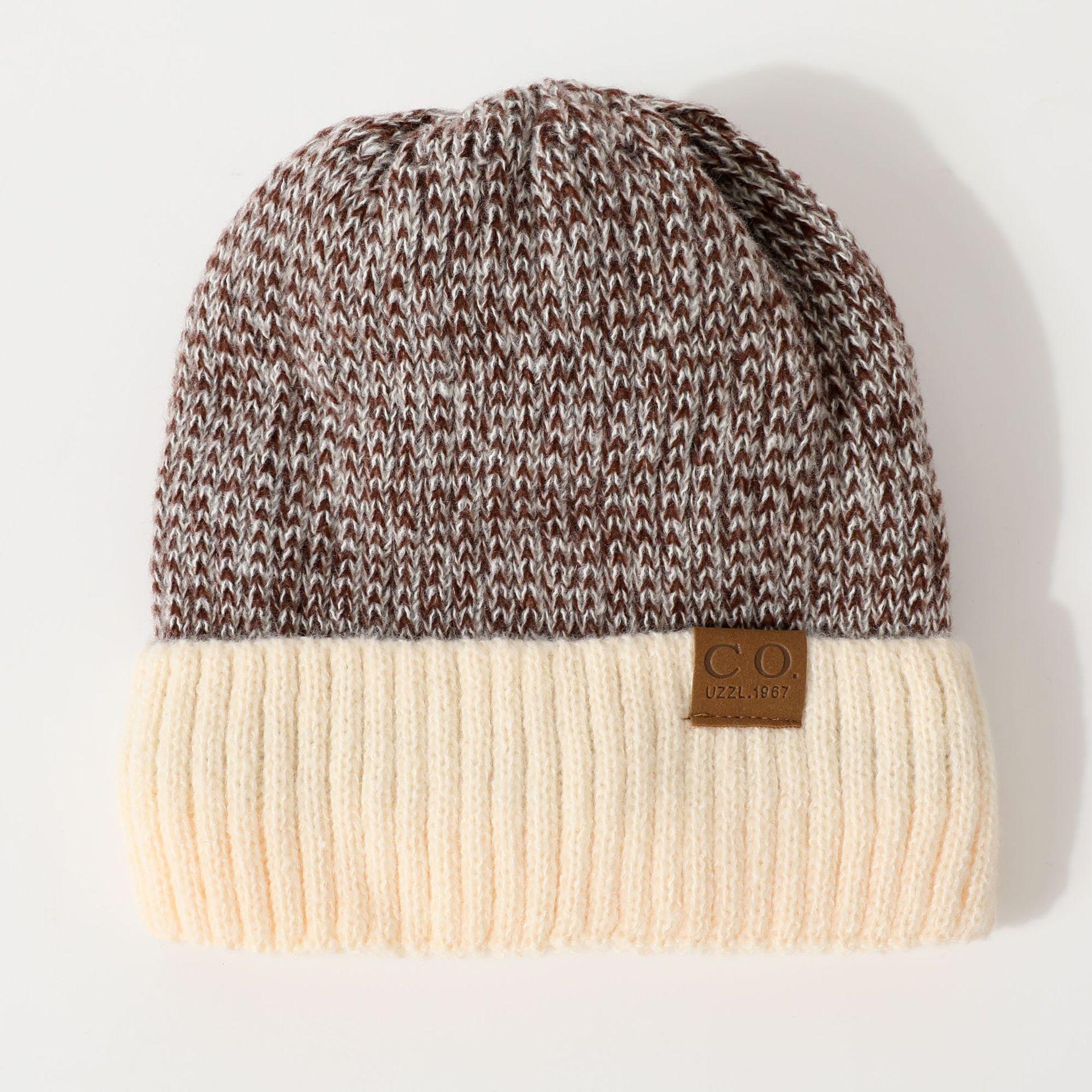 

Зимняя мужская двухслойная шерстяная шапка для взрослых, новая бархатная утолщенная теплая вязаная шапка для защиты от холода average size