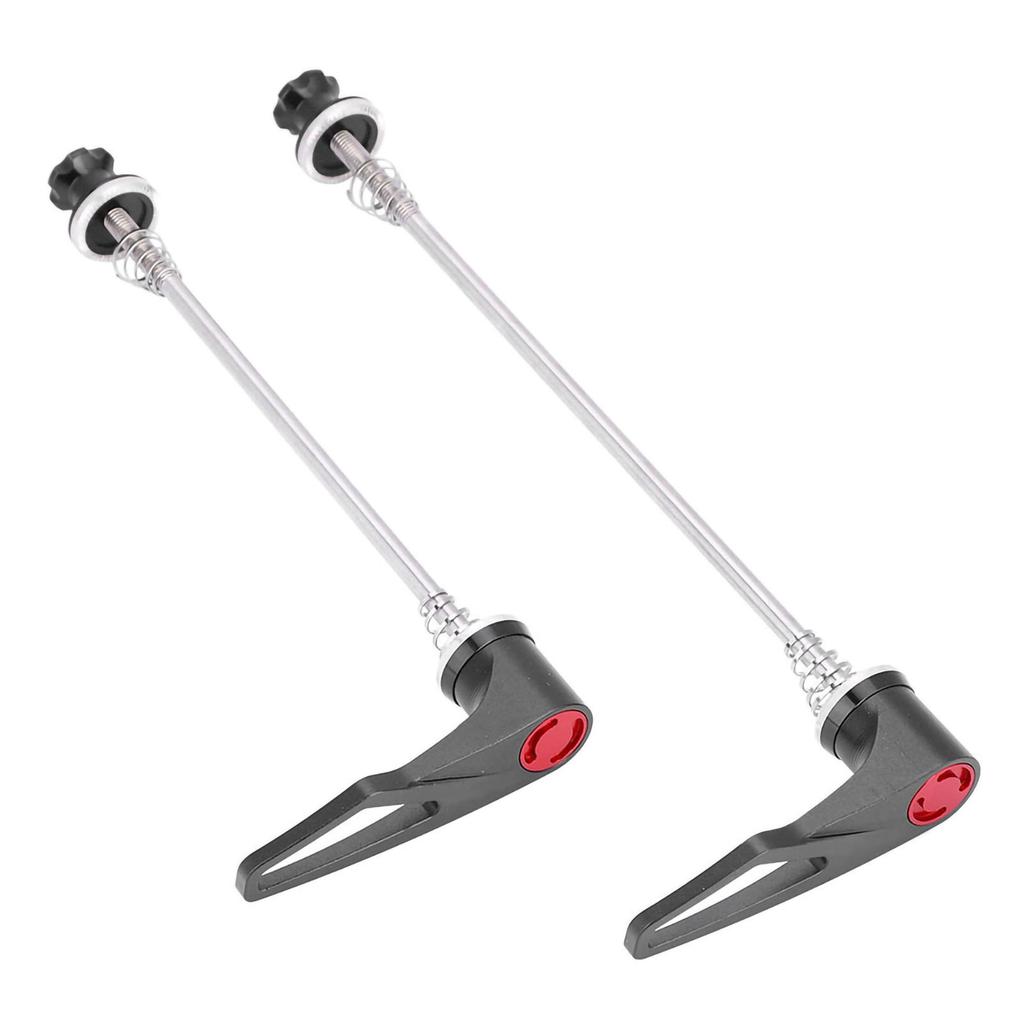 Stainless Steel Axle CNC Alloy Skewers for Bike Road Bicycle Quick Release (black 100 130)