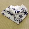 Edoten Tenugui Hand Chusen with Made in Original Onion Design Towel, (Dyed Niwa-zome) - 100% Cotton, Japan, (White)