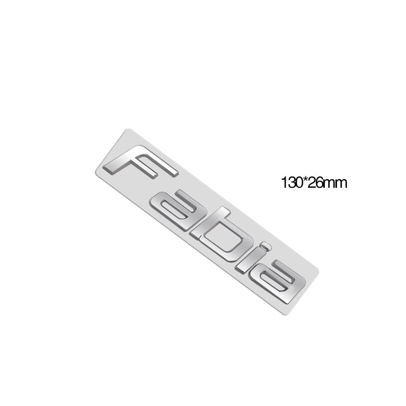 Metal Emblem Chrome Silver Car Sticker Badge Decal Body Trunk Decor for Karoq Kodiaq Rapid Yeti Octavia Superb Fabia Kamiq 4x4