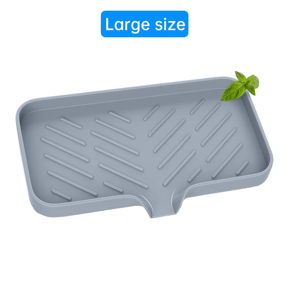 Silikon Selbstentwässernde Seifenablage Silikon Küchenspüle Seifenschale Schwammablage Theken-Caddy Organizer für Spülmittel