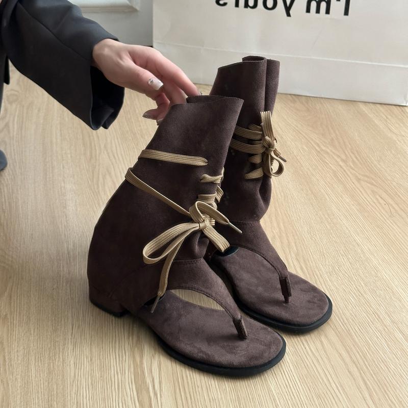 Fashion Roman Sandals Fashion Womens Shoes 2025 Summer Heels Flip Flops Platform All-Match Gladiator Luxury Girls