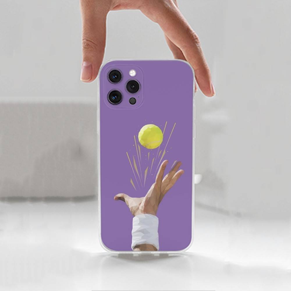 Tennis Sport For iPhone Max,14,SE,12,15,Pro,17,Plus,11,XS,Mini,16,X,13,XR,Transparent Soft Cover Case
