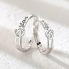 Couple Rings Korean Sleek Simple Style English Live Finger Ring Couple Festival Souvenir Gift Idea RingSimple Finger Ring