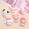 10Pcs Cartoon Bright Surface Animal Hug Flower Cat Resin Flat Back Scrapbook Diy Jewelry Hair Clips Ornament Accessories A4