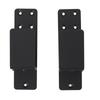 2PCS Door Barricade Brackets Open Bar Holder Carbon Steel Easy Installation U Bracket for Garage Barn 2x4 Boards Black