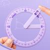 Adjustable Angle Measuring Tool Plastic Texture Suitable for Precise Math Drawing Classroom Safe Educational Supply