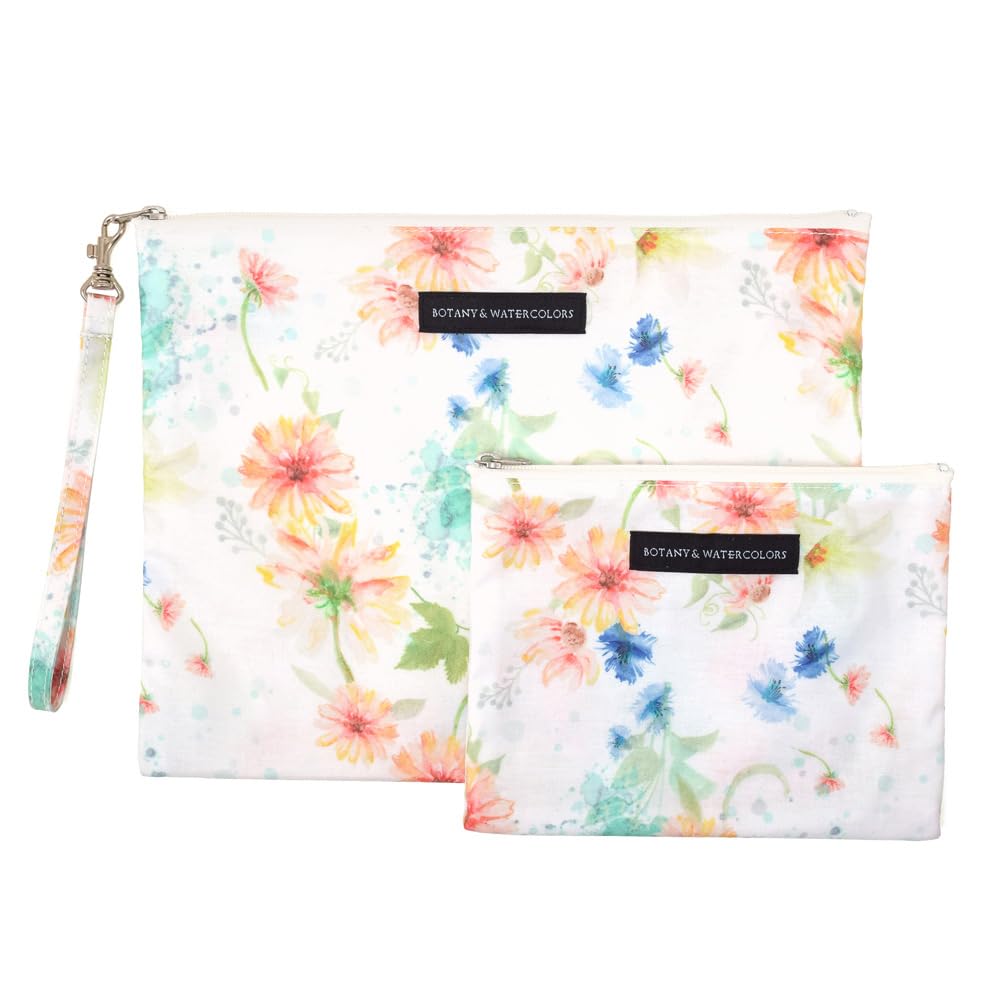 

STYLE Decor Mesh Flat Pouch Pastel Stylish and Cute Set for Pocket Tissue Set, Floral, Women, W1900600-NVL2602 (Includes Pouch) белый
