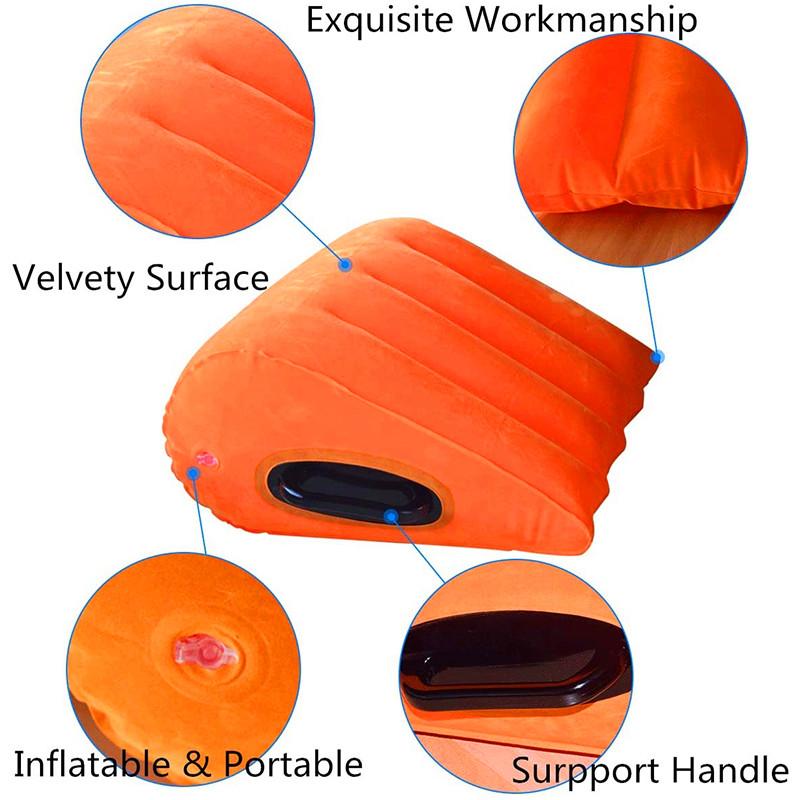 Inflatable Sex Pillow Aid Wedge Triangle Sexy Love Body Position Erotic Cushion Sofa Adults Game Sex Toys Couple Furnitures