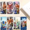 Coque de téléphone MH158 Zootopia pour Motorola G34 G32 G31 G14 G15 G84 G62 E32 G24 G72 G71 G73 G85 G200 G60 G52 G51 G50 G42 G41 G32 G30