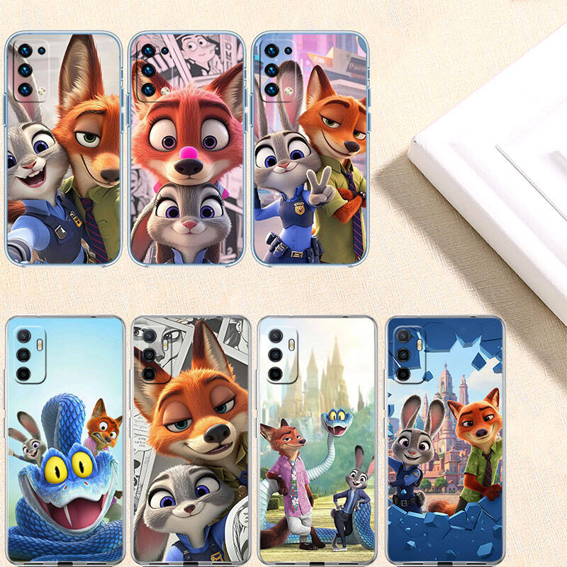Coque de téléphone MH158 Zootopia pour Motorola G34 G32 G31 G14 G15 G84 G62 E32 G24 G72 G71 G73 G85 G200 G60 G52 G51 G50 G42 G41 G32 G30