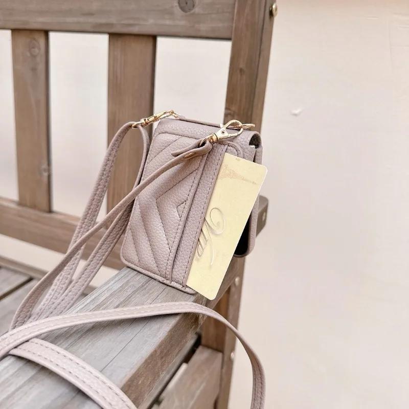 Lanyard Crossbody Wallet Phone Case for Samsung Galaxy Z Flip 6 5 4 3 Flip6 Flip5 Flip4 Flip3 5G Card Slot Holder Leather Cover