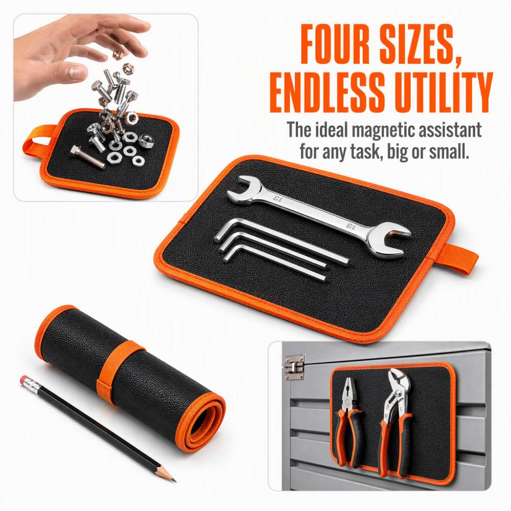 Portable Magnet Tool Storage Pad Double-Sided Magnetic Holder Pad Repair Hardware Organizer