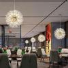 Modern Crystal Dandelion Chandelier Lighting Pendant Lamp For Living Room Dining Room Home Decoration