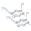 Heavy Duty TV Antenna Mast Brackets Adjustable Wall Mount Antenna Mast Clamp for Flagpoles Chimneys Pipelines Most Poles