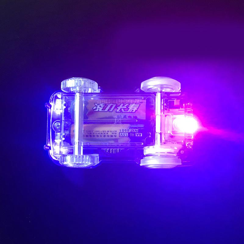 Children's Electric Glowing Racing Track Car DIY Plastic Glow In The Dark Creative Children's Educational Toys