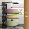 Kitchen Shelf Pot Organizer Multi-Layer Adjustable Pot Rack Storage Shelves for Under Sink Cabinet