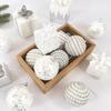 Big Christmas Balls Ornament White Foam Xmas Tree Hanging Pendant Gift 2025 New Year Home Party Decoration Navidad 2025 Supplies