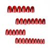 Autumn/Winter Red Cat Eye Wearable Short Nails - Skin Whitening Detachable Nail Tips