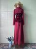 Rhinestone Women's Waist-Cinching Slimming Patchwork Long Dress - 2025 European & American Spring Fashionable Socialite Design