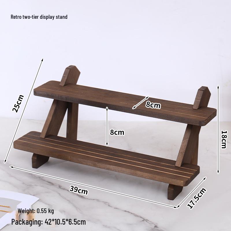 Multi-layer Solid Wood Jewelry Stand for Earrings, Rings & Accessories