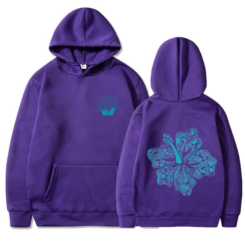 Unisex American Graffiti Print Hooded Sweatshirt