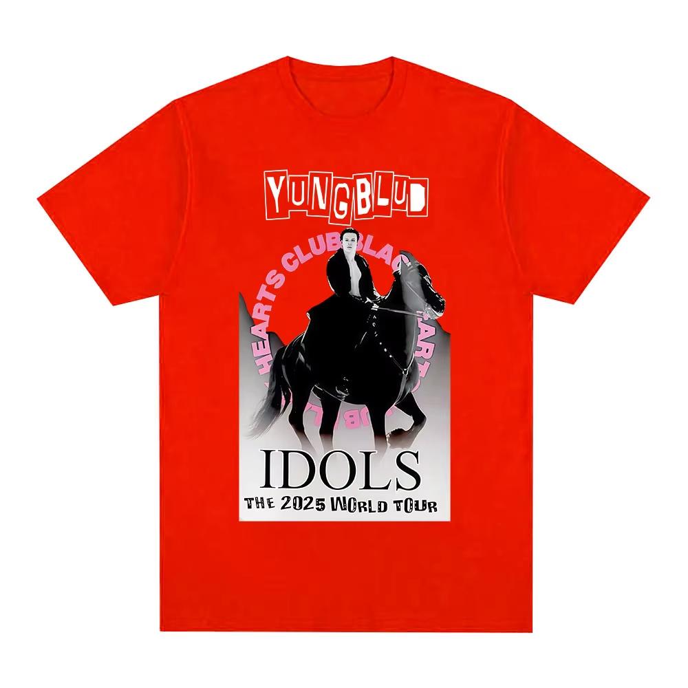 

Yungblud IDOLS Мерч Футболка Мужская Женская Одежда Мода Рок Уличная Футболки с коротким рукавом Летняя Повседневная Хлопковая Оверсайз Футболка 4XL