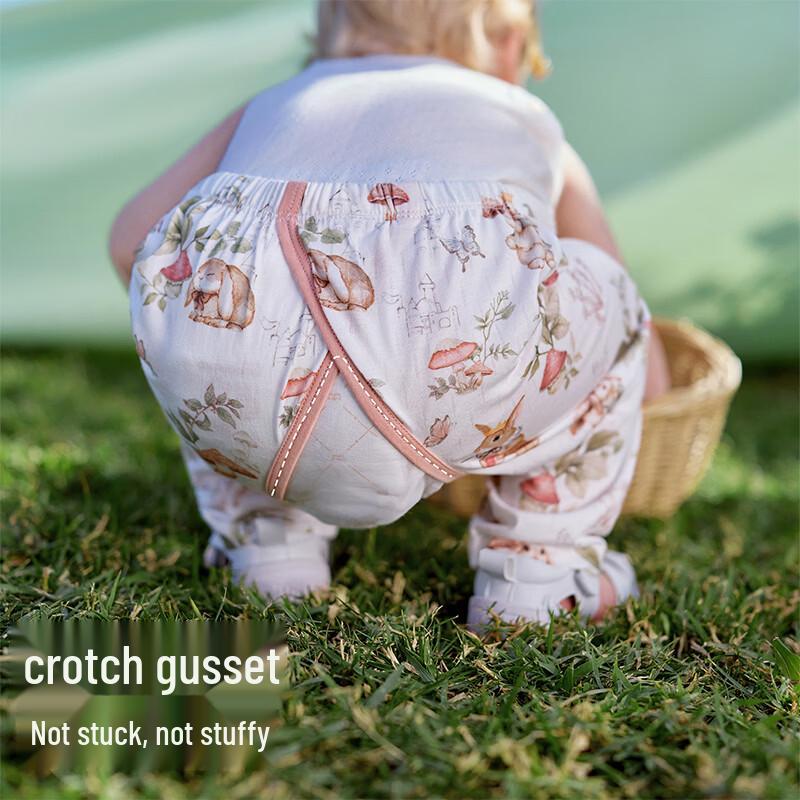 OUYUN Kids Summer Open-Crotch Pants