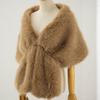 Imitation Fur Shawl Lapel Bride Cheongsam European and American Autumn and Winter Imitation Fox Fur Cape Shawl Female Spot