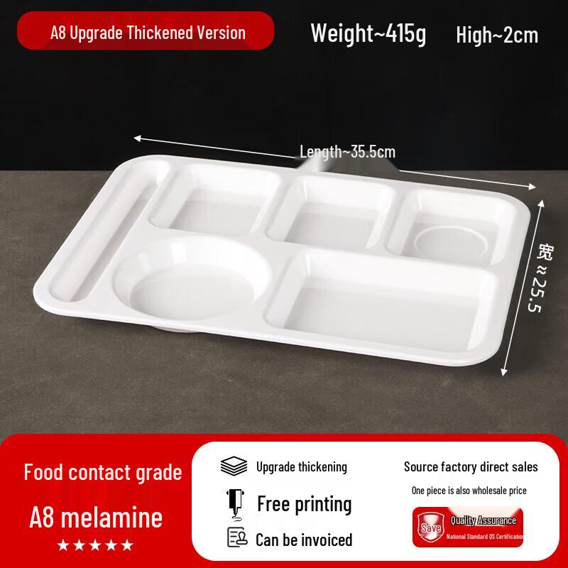 Commercial Melamine Divided Tray