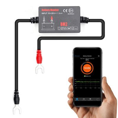 BT4.0 6 ~ 20 V Eingangsspannung Batteriemonitor Autobatterie-Monitor-Tool Diagnosetools anschließen