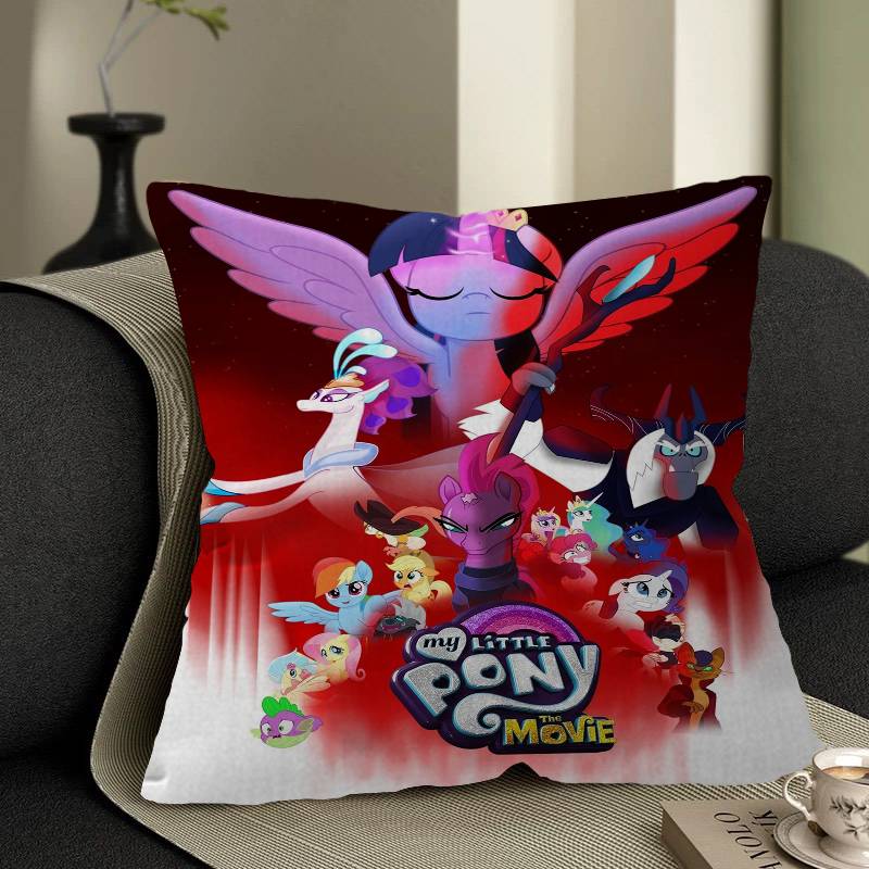 My Cartoon P-Pony L-Little Pillow Cushion Cover Pillowcase Living Room Sofa Home Decor