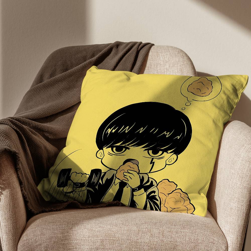 Cheer Up MMob Psycho 100 Pillow Case Sofa Living Room Bedroom Headboard Backrest Cushion Square Cushion Nap Time