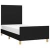 Bedframe zonder Matras Zwart 90 x 200 cm Stof