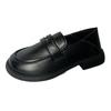 Real Soft Leather British Style Small Leather Shoes Women's 2025 New Lazy One-pedal Loafers Fashion Korean Version Jk Shoes