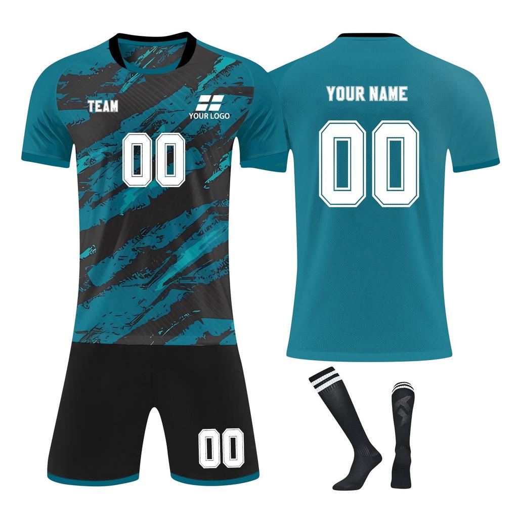 Personalised Shirts Kit Mens Girls With Number Custom Football Jerseys For Boys Training Suit