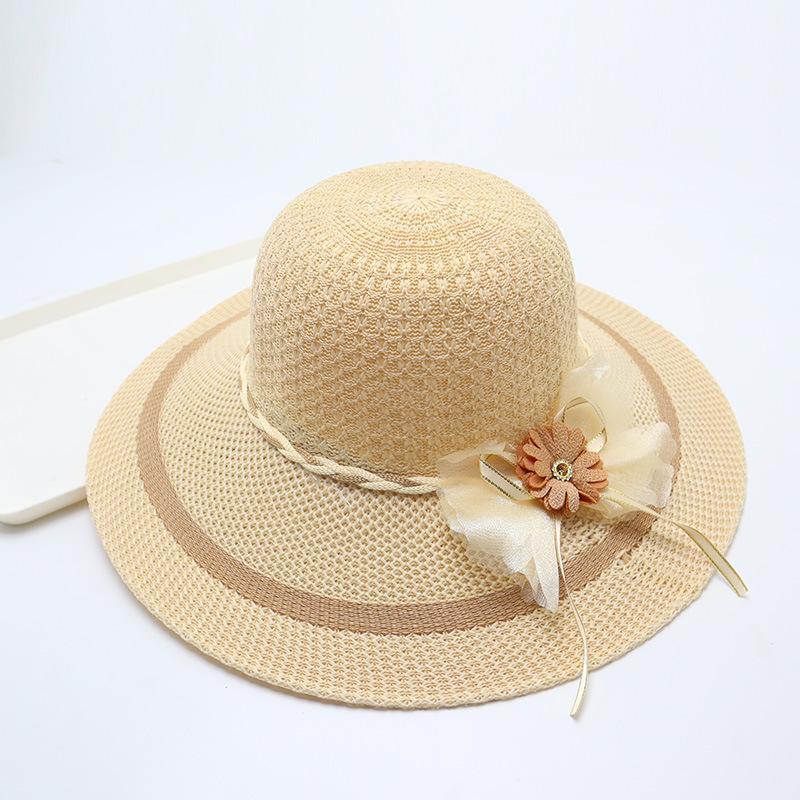 Women's Straw Hat with Large Brim, Summer Shading, Sweet and Versatile Cool Hat, Seaside Beach Hat, Sunscreen Hat, Women's Model