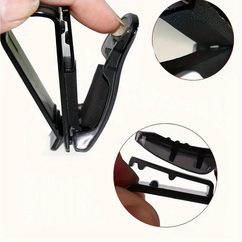 Multifunctional Eye Glasses Clip Sunshade Eyeglass Frame ABS Material with ID Card Slot Essential Automotive Interior Accessory