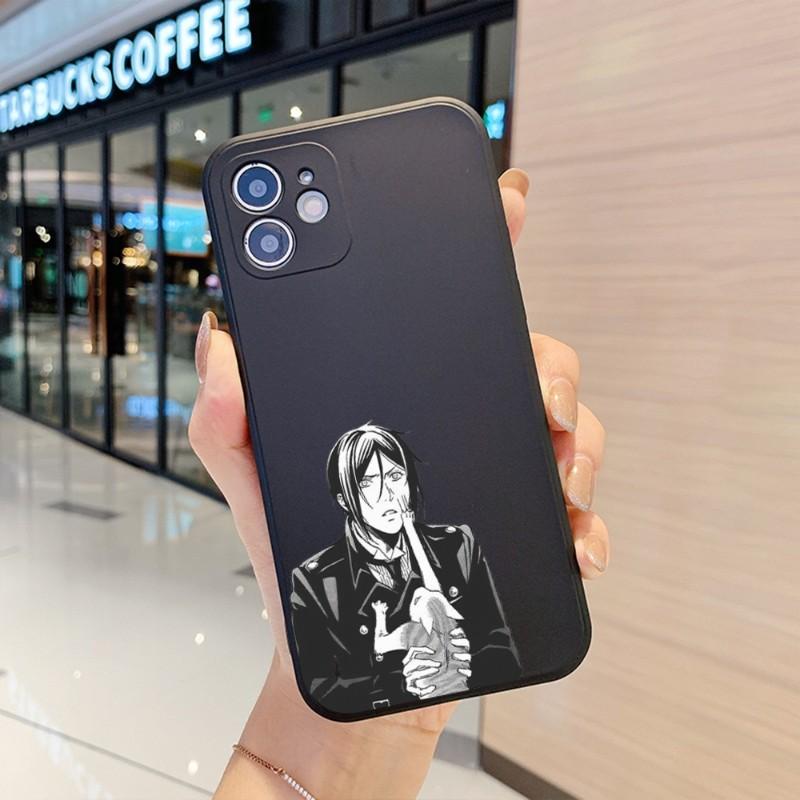 Butlers Ciel Phantomh Phone Case For IPhone 14 11 12 13 Pro Max X XR XSMax 6 6S 7 8 Plus SE 2022 Soft Square Color Phone Cover