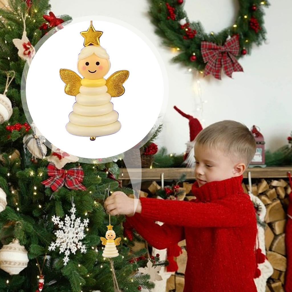 Fun Christmas Button Making Set Reusable Small Xmas Hanging Ornament Creative Button Decorations for Holiday Stocking Filler