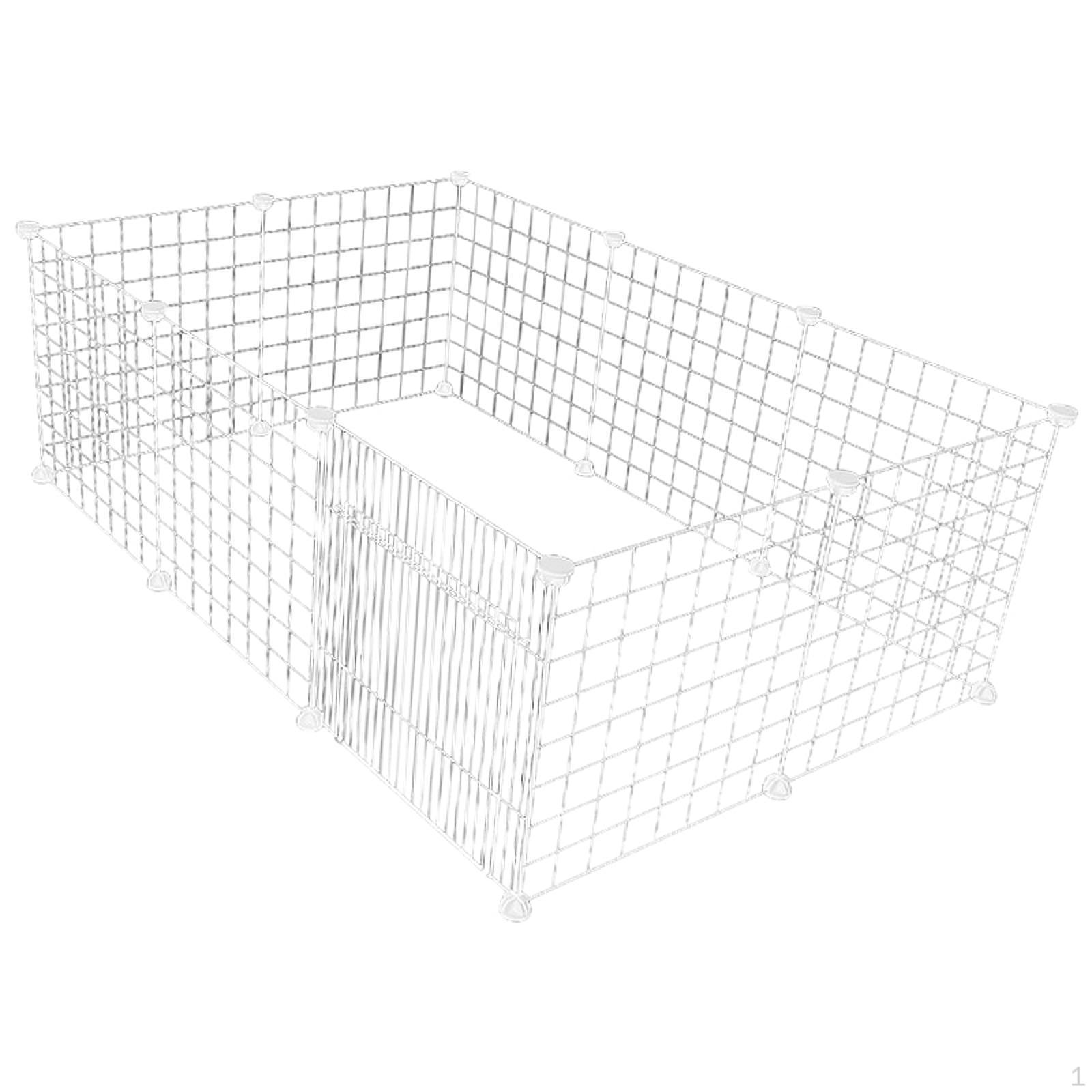 

Compact Pet Playpen for Small Pets - Foldable Exercise Enclosure білий
