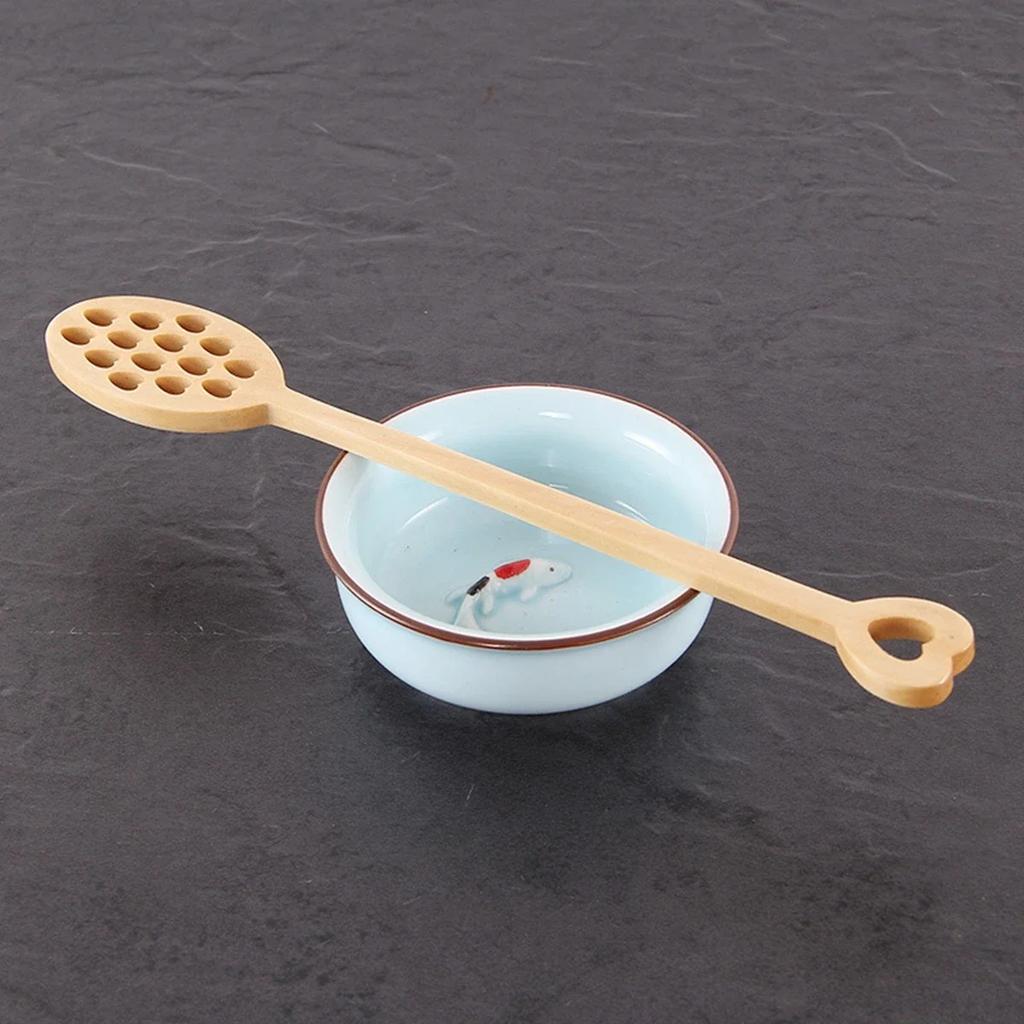 Baking Cooking Drizzler Saver Long Handle Handmade Stirrer Spoon Honey Dipper Mixing Stick