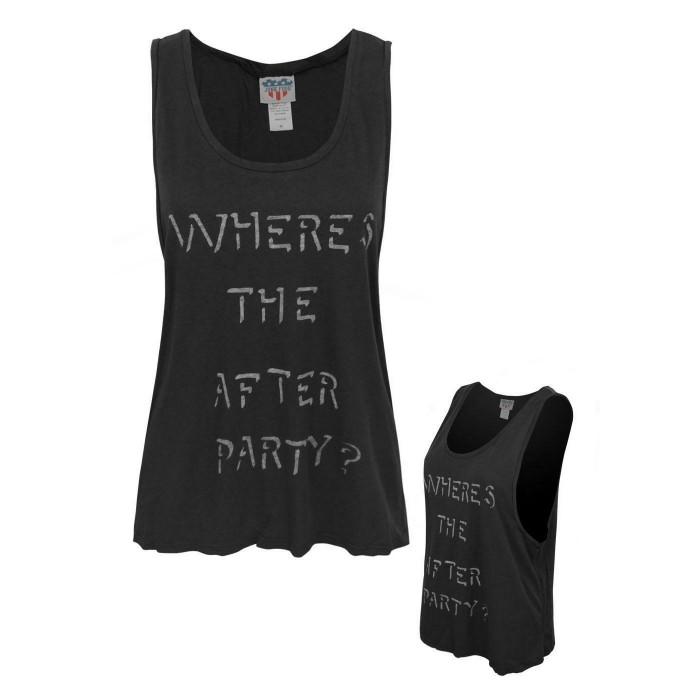 Junk Food Womens/Ladies Where´s The After Party Tank Top S noir