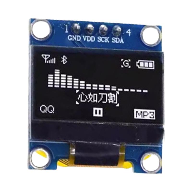High Contrast 0.96" OLEDs Screen Module SSD1306 I2C IIC SPI Serial for Home and Wearable Devices