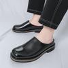 Mode Mode Plateau Herren Kunstleder Slipper Schuhe Business Dicke Sohle Trend Mode Männlich Halbschuhe Slipper Freizeitschuhe