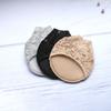 1 Pair Half Toe Socks Women Floral Lace Toe Topper Socks No Show Liner Socks Invisible Forefoot Non-Slip Insoles Pads